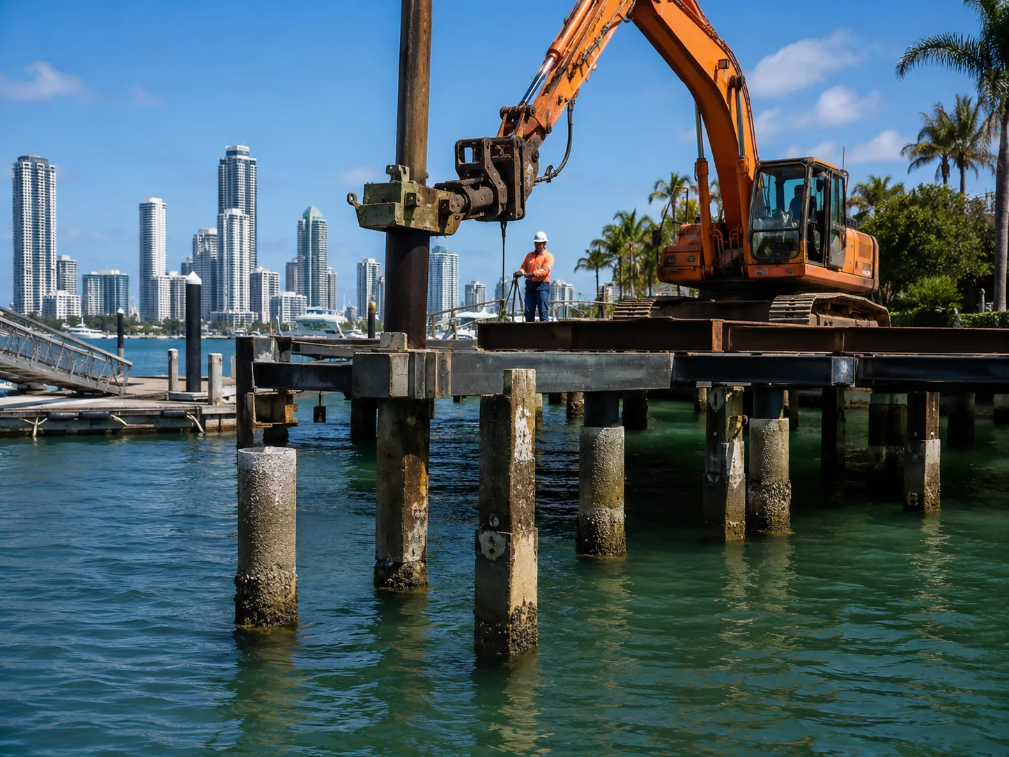 Jetty installation waterfront example